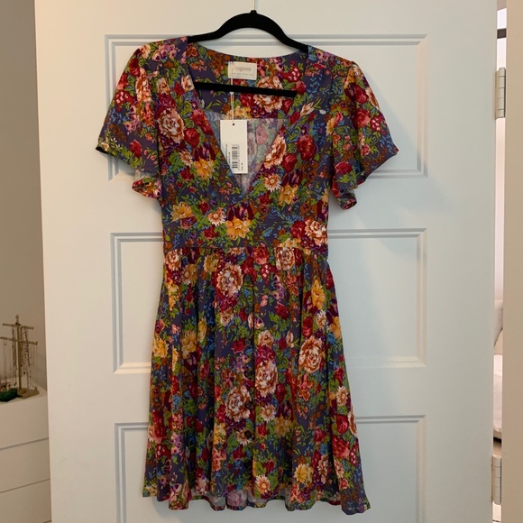 magnolia violet mini dress